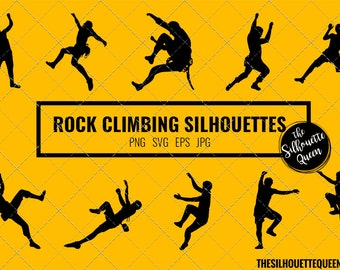 Rock Climbing silhouette, Rock Climbing clipart, Rock Climbing sports vector, Svg, png, cricut cut files  jpg