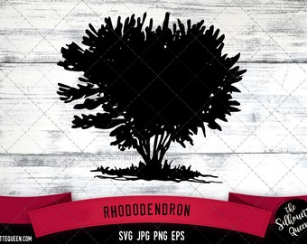 Rhododendron SVG -Vector Art Commercial & Personal Use- Cricut,Silhouette,Cameo,Vinyl Cut