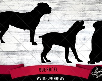 Boerboel SVG Files, Dog Svg, Silhouette File, Cricut File, Cut File, Scan n Cut, Vector, Dog Love, Vinyl File, eps, dxf, png