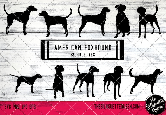 Download American Foxhound Dog Svg Dog Svg Dog Monogram Svg Dog Svg Etsy PSD Mockup Templates
