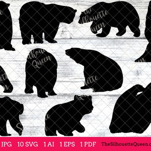 Polar Bear svg, Polar Bear monogram, Polar Bear svg file,cuttable, Polar Bear svg bundle, cut files, silhouette studio, cricut files, vector
