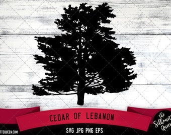 Cedar of Lebanon SVG -Vector Art Commercial & Personal Use- Cricut,Silhouette,Cameo,Vinyl Cut