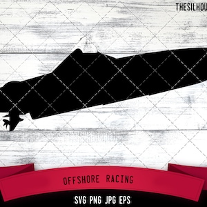 Offshore racing SVG,  Silhouette, Logo, Offshore racing SVG Cut Files for Cricut Design, Offshore racing  Digital Commercial Clipart - PNG