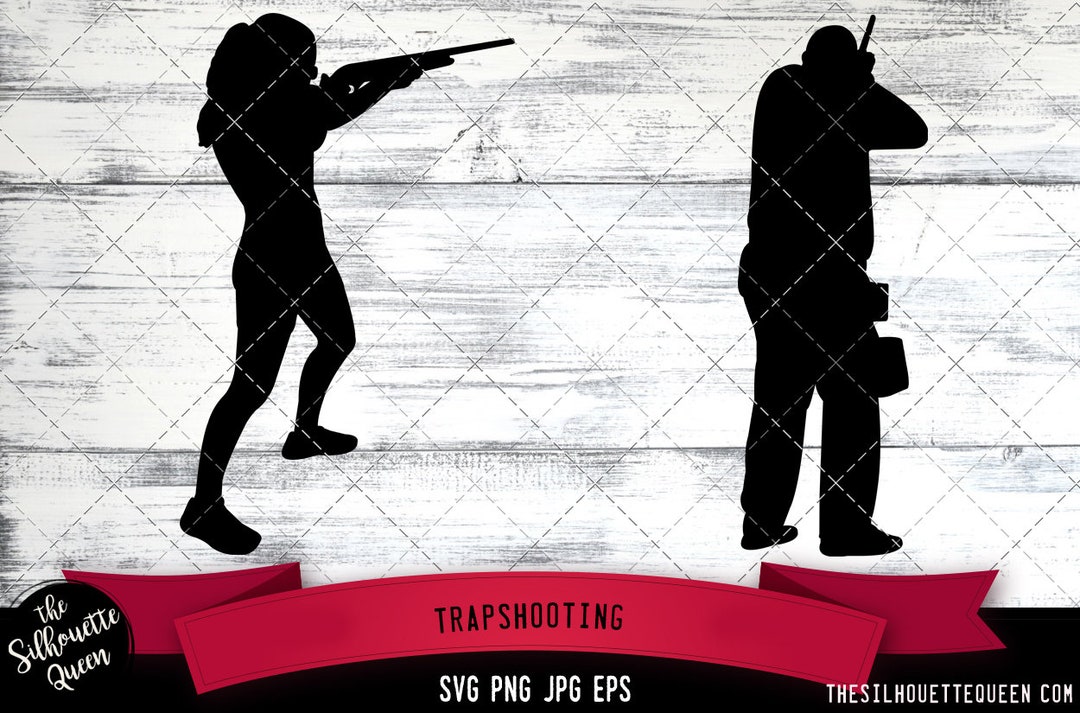 Trapshooting SVG, Silhouette, Logo, Trapshooting SVG Cut Files for
