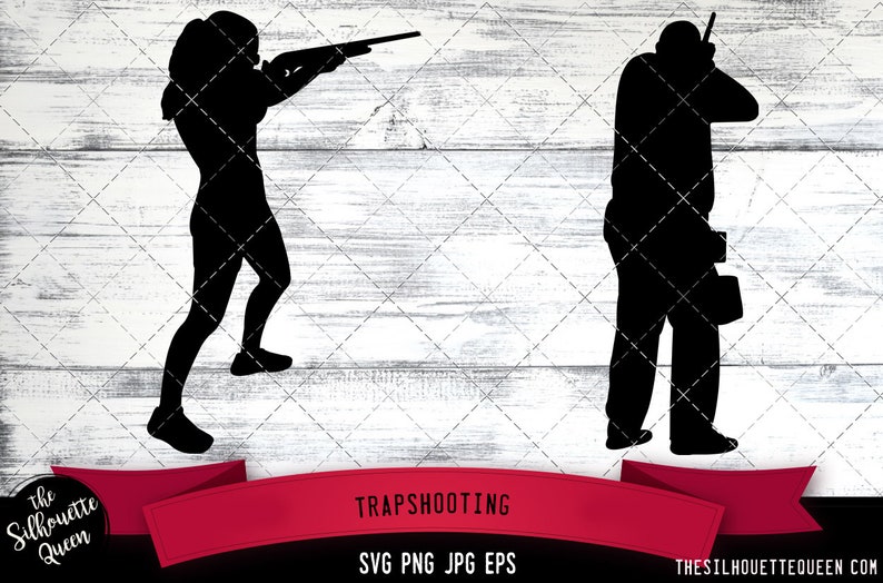 Trapshooting SVG, Silhouette, Logo, Trapshooting SVG Cut Files for