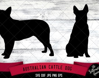 Australian Cattle  SVG Files, Dog Svg, Silhouette File, Cricut File, Cut File, Scan n Cut, Vector, Dog Love, Vinyl File, eps, dxf, png