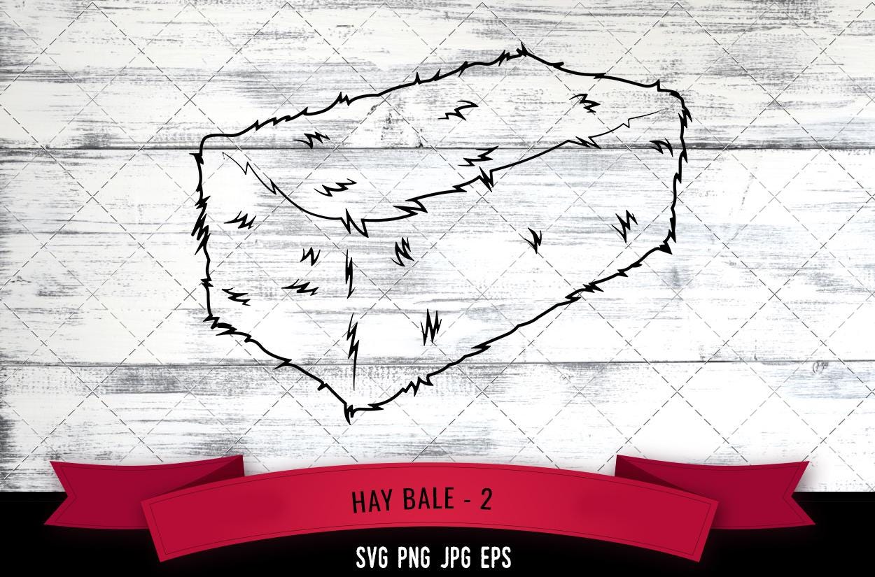 Hay Bales SVG File - Straw Bales SVG File -vector Art- Commercial ...