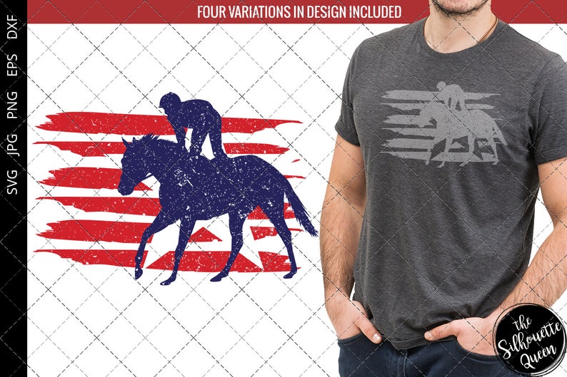 Horse Racing flag svg , Oil Rig svg, American Flag, Fourth of July SVG, 4th of July Svg, Patriotic SVG, Cricut Silhouette Cut File svg dxf image 2