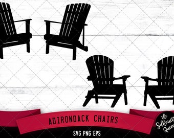 Adirondack chairs svg, vintage chair svg, mountain chair svg, patio chair svg, beach chair svg, camping chair svg, cut files for circuit