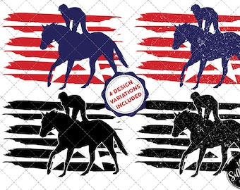 Horse Racing flag svg , Oil Rig svg, American Flag, Fourth of July SVG, 4th of July Svg, Patriotic SVG, Cricut Silhouette Cut File svg dxf