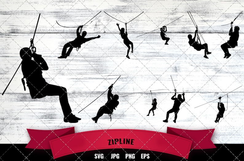 Zipline Svg, Adventure Sports, Adult Zipline Svg, Cutting Files Design ...