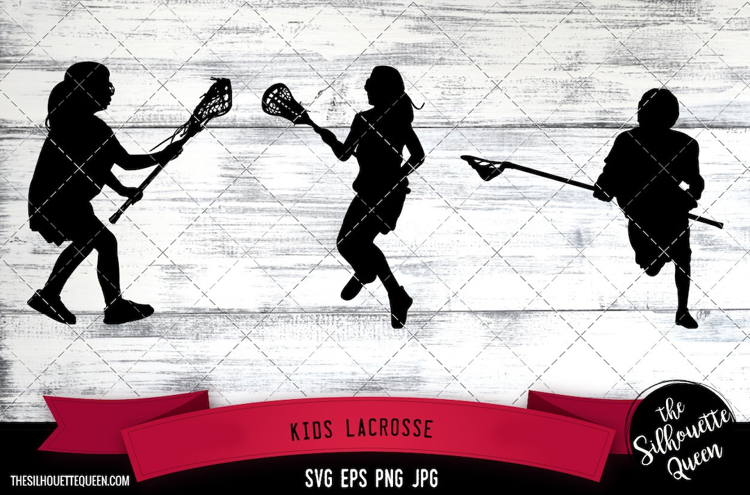 Kids Lacrosse Silhouette Vector |kids Lacrosse SVG | Clipart | Graphic ...