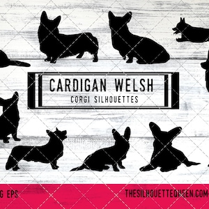 Cardigan Welsh Corgi dog svg hond svg, hond monogram svg, hond svg bestanden cricut, hond svg gesneden bestanden hond svg afbeelding, hond svg ontwerp, svg bundel