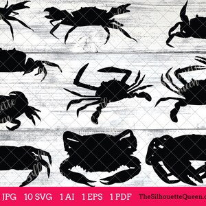 Krab svg, Monogram kraba, Plik svg kraba, Krab do cięcia, Pakiet svg kraba, Pliki do cięcia, Sylwetka, Pliki cricut, Wektor eps, JPG