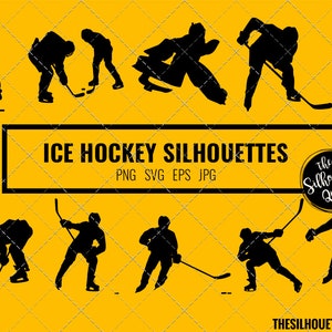 Ice Hockey silhouette, Ice Hockey Player Goalie clipart, Ice Hockey sports vector, Svg, png, cricut cut files  jpg