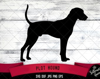 Plot Hound SVG Files, Dog Svg, Silhouette File, Cricut File, Cut File, Scan n Cut, Vector, Dog Love, Vinyl File, eps, dxf, png