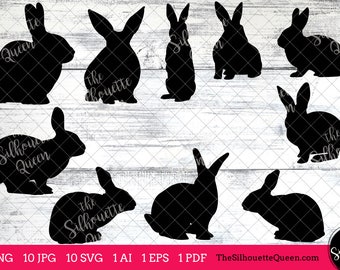 Rabbit svg, Rabbit monogram, Rabbit svg file,cuttable, Rabbit svg bundle, cut files, silhouette studio, cricut files, vector eps, jpg