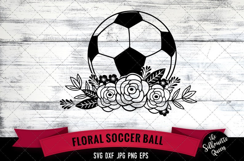Soccer SVG File Cute Cut File Floral Soccer With Flowers - Etsy