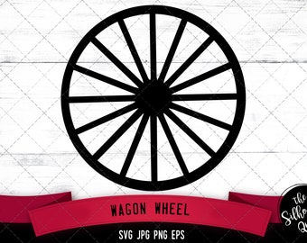 Wagon Wheel svg, country wagon svg, farm scene svg, wooden wheel svg, farm wagon svg, western svg, country scene,  cut files for circuit