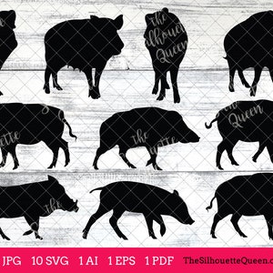 Boar svg, Boar monogram, Boar svg file,cuttable, Boar svg bundle, cut files, silhouette studio, cricut files, vector eps, jpg