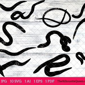 Round Worm svg, Worm monogram, Worm svg file, Worm cuttable, bundle, cut files, silhouette, cricut files, vector eps, jpg