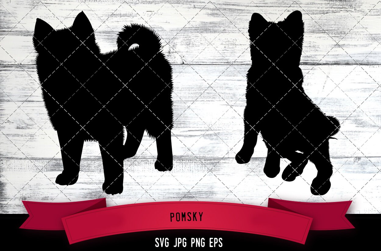 Pomsky Svg, Dog Svg, Crossbreed Svg, Siberian Husky Svg, Pomeranian Svg ...