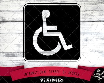 International Symbol of Access Icon SVG -Vector Symbol Commercial & Personal Use- Cricut,Silhouette,Cameo,Vinyl Cut