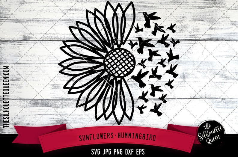 Download Half Sunflowers svg hummingbird svg sunshine svg girasol ...