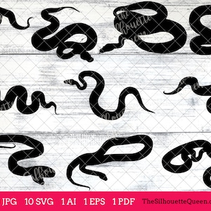 Python Snake Svg, Python Monogram, Python Svg File, Python Cuttable ...