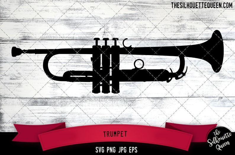 Trumpet SVG, Silhouette, Logo, Trumpet SVG Cut Files for Cricut Design ...