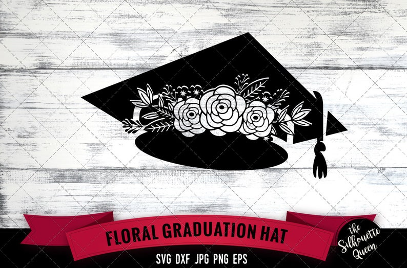 Download Graduation Hat SVG file Cute Cut file Floral Graduation ...