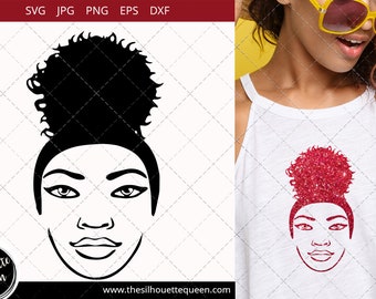 Afro Woman svg, Afro lady svg, Black girl svg, African American svg,  Black Woman svg, cut files - cricut, black history month