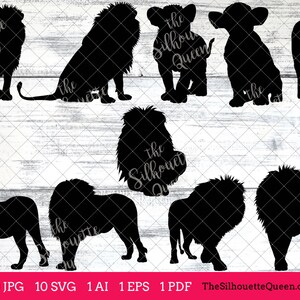 Lion svg, Lion monogram, Lion svg file,cuttable, Lion svg bundle, cut files, silhouette studio, cricut files, vector eps, jpg