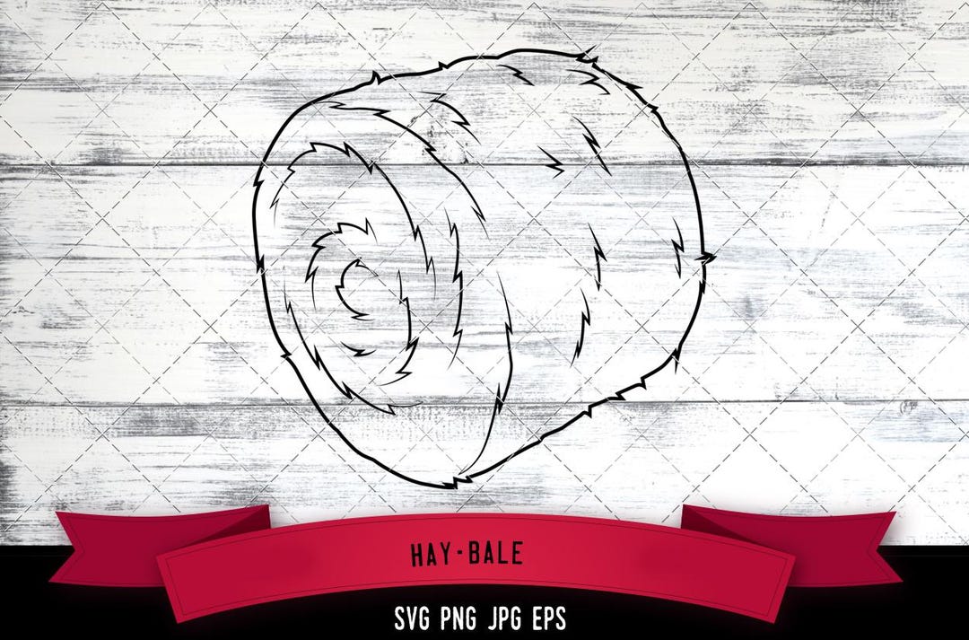 Hay Bales SVG File - Straw Bales SVG File -vector Art- Commercial ...