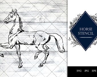 FINGERINSPIRE Stencil Per Pittura Con Testa Di Cavallo 21 X 29,7 Cm Riutilizzabile Linea Animale Disegno Rettangolo Grande Modello - Foto 7