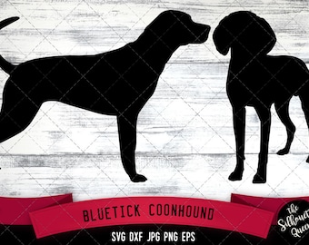 Bluetick Coonhound SVG Files, Dog Svg, Silhouette File, Cricut File, Cut File, Scan n Cut, Vector, Dog Love, Vinyl File, eps, dxf, png