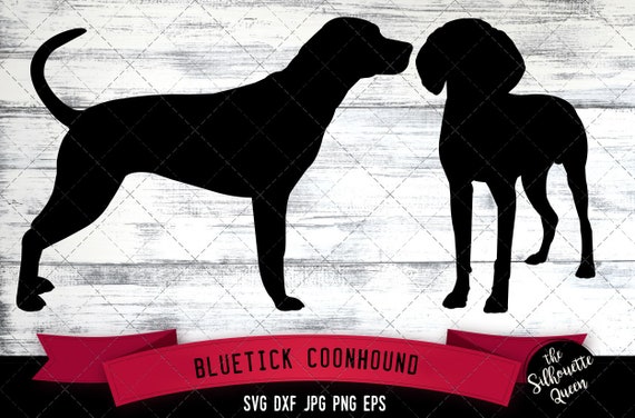 Bluetick Coonhound SVG Files Dog Svg Silhouette File Cricut | Etsy