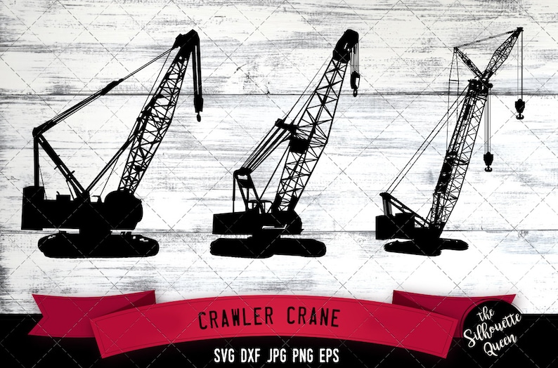 Download Crawler Crane Svg Cricut files Silhouette Studio Vector | Etsy