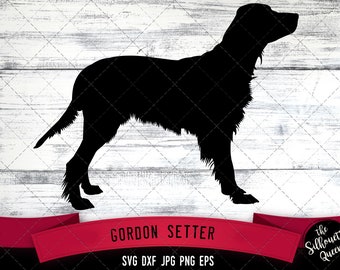 Gordon Setter SVG Files, Dog Svg, Silhouette File, Cricut File, Cut File, Scan n Cut, Vector, Dog Love, Vinyl File, eps, dxf, png