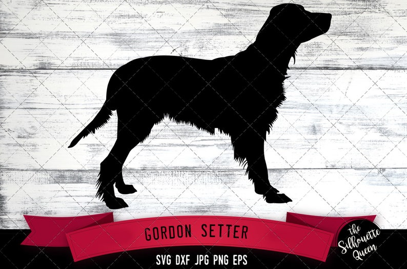 Gordon Setter SVG Files, Dog Svg, Silhouette File, Cricut File, Cut File, Scan n Cut, Vector, Dog Love, Vinyl File, eps, dxf, png image 1