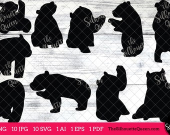 Giant Panda svg, Panda monogram, Panda svg file,cuttable, Panda svg bundle, cut files, silhouette studio, cricut files, vector eps, jpg