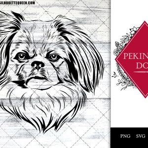 Pekingese, dog breed, pet dog, dog lover, dog mom dad, dog paw svg, vector, svg, hand drawn,  cut files for circuit