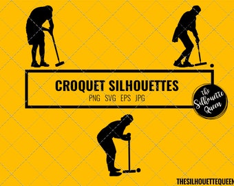 Croquet SVG Bundle for Cutting , Cut files Silhouette Studio, Cricut , Diecut Machine Digital File, Instant Download, Eps, Dxf