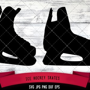 Ice Hockey Skates svg, skating svg, shoes svg, Ice Hockey svg, rink svg, cut files for Cricut, Silhouette Design, Svg, PNG, Dxf