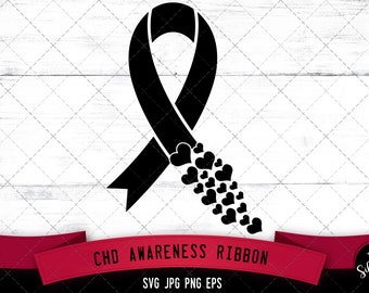 Congenital Heart svg, heart defects svg, Awareness ribbon svg, CHD awareness svg, birth defect svg, good health svg, cut files for Cricut