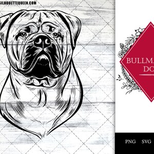 Bullmastiff, dog breed, pet dog, dog lover, dog mom dad, dog paw svg, vector, svg, hand drawn, cut files for circuit