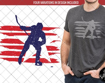 Ice Hockey flag svg , Oil Rig svg, American Flag, Fourth of July SVG, 4th of July Svg, Patriotic SVG, Cricut Silhouette Cut File svg dxf