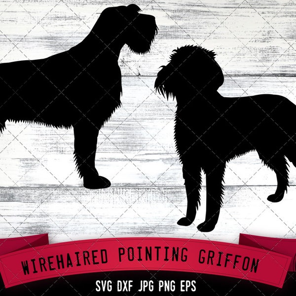 Wirehaired Pointing Griffon SVG Files, Dog Svg, Silhouette File, Cricut File, Cut File, Scan n Cut, Vector, Dog Love, Vinyl File