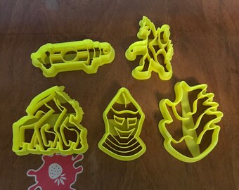 Kaiju Cookie Cutters Series 3 - MUTO, Jet Jaguar, Oxygen destroyer, Gigan, Dorsal Fin / Scute