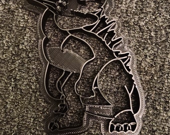 Godzilla X Kong The New Empire Shimo Ice Dragon Cookie Cutter with details